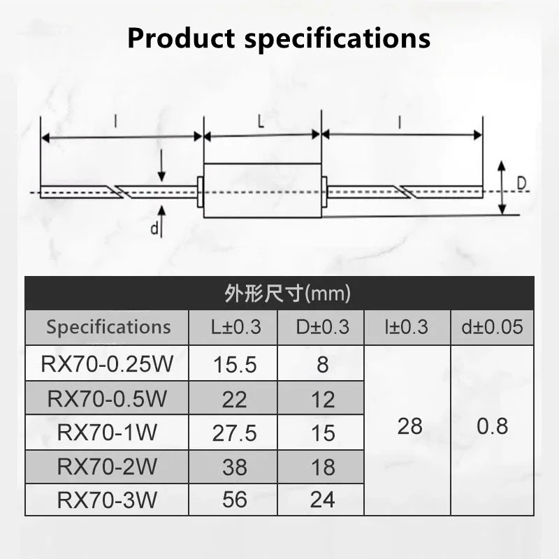 RX70-E 0.01% 1R5R10R50R100R1K2K10K20K50K100K1M 옴 고정밀 저온 드리프트 정밀 저항기 표준 샘플링