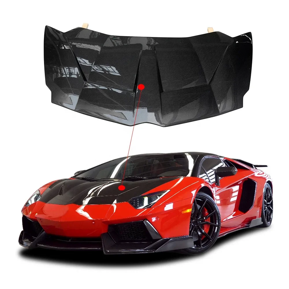 

1016 Style Carbon Fiber Car Hood Bonnet Engine Cover For Lamborghini Aventador Lp700