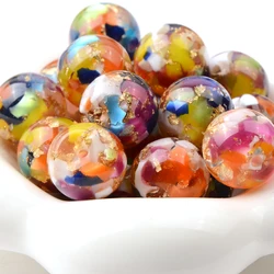 10pcs Vintage Multicolored Acrylic Beads for Jewelry Making Charm Loose Beads DIY Bracelet Necklace Earring Keychain Pen Gifts