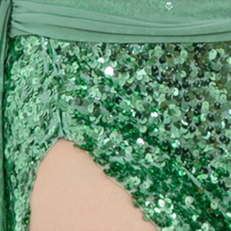 Brilho lantejoulas dança traje feminino solto dança do ventre topo sexy lado dividir saia longa fio de água dancewear prática palco mostrar 2025