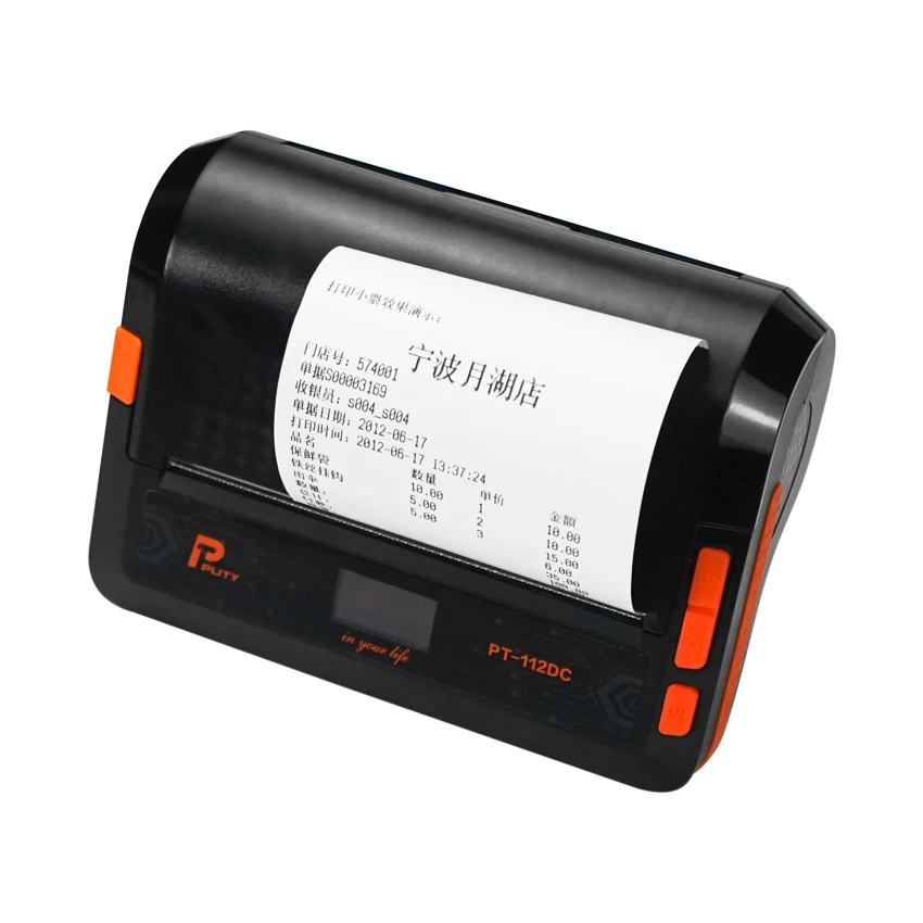 PT-112DC 108 مللي متر تسمية اللاسلكية الحرارية طابعة ملصقات الشحن 4x6 طابعة باركود الطباعة الحرارية اللون USB نقطة مصفوفة 90 يوما