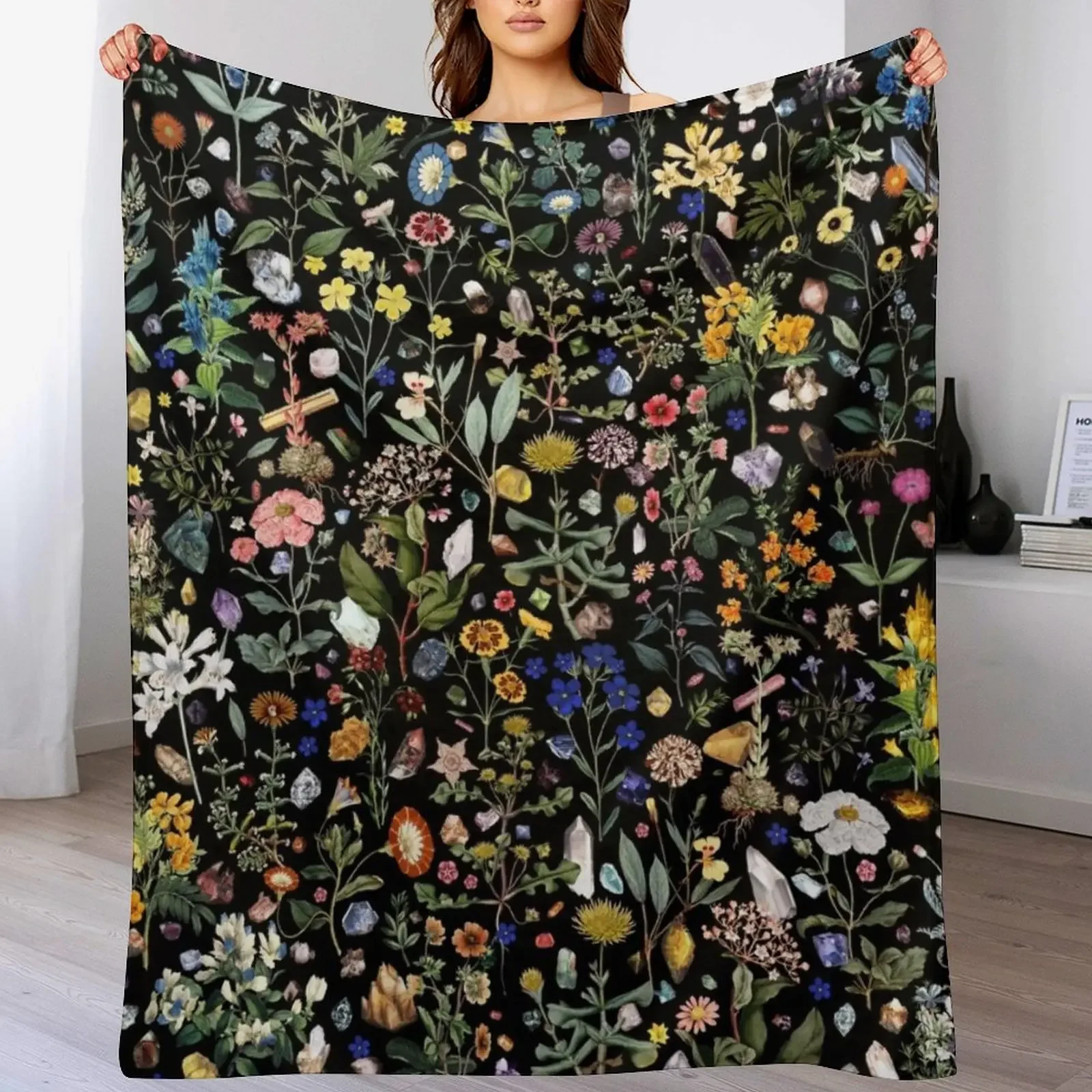 

Healing Throw Blanket Soft Hair Plush Cute Plaid Blankets