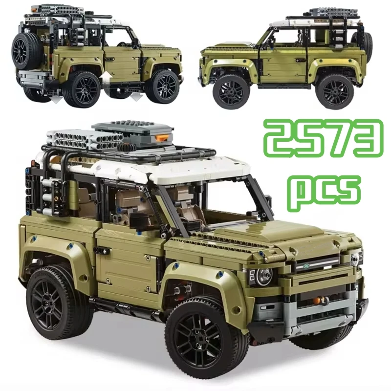 2573PCS Technical Off-road Vehicle Building Blocks Rover Defender Car Supercar Model MOC  Toy Kids Adult Christmas Gift