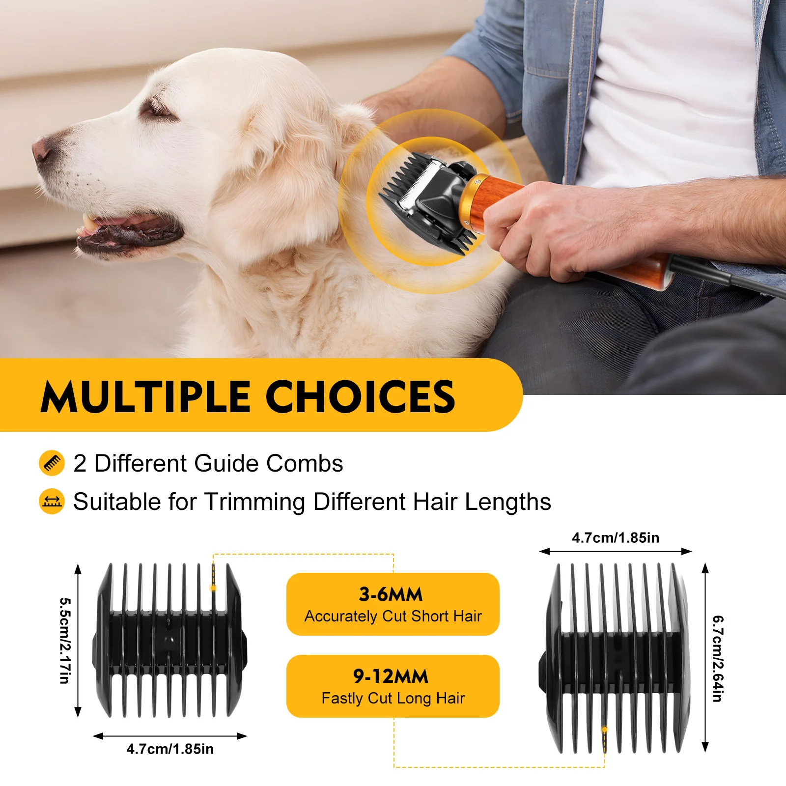 Portable Electric Pet Clipper with Storage Box Dog Cat Grooming Kit Professional Home Hair Clippers Tool Accessories Low Noise