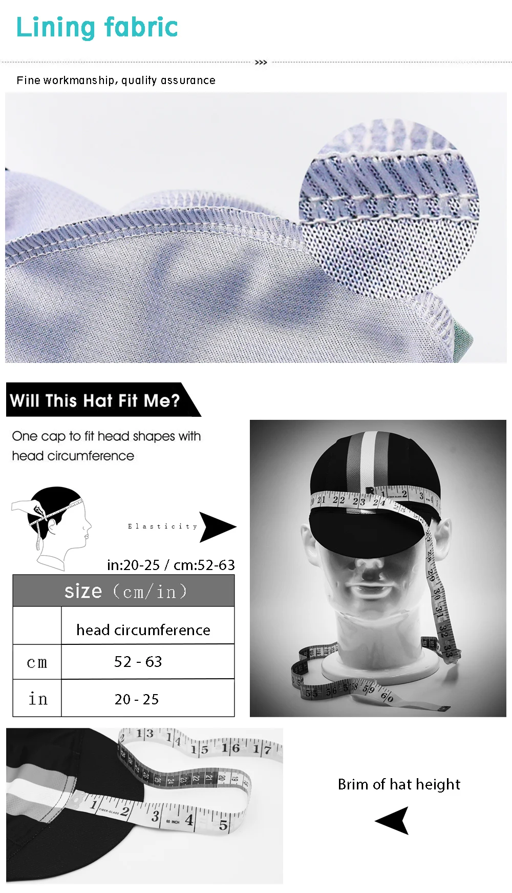 Unisex Retro-Fahrradkappe, atmungsaktiv, bequem, für Outdoor-Sportarten, Fahrradmütze zum Fahren – Detail 3