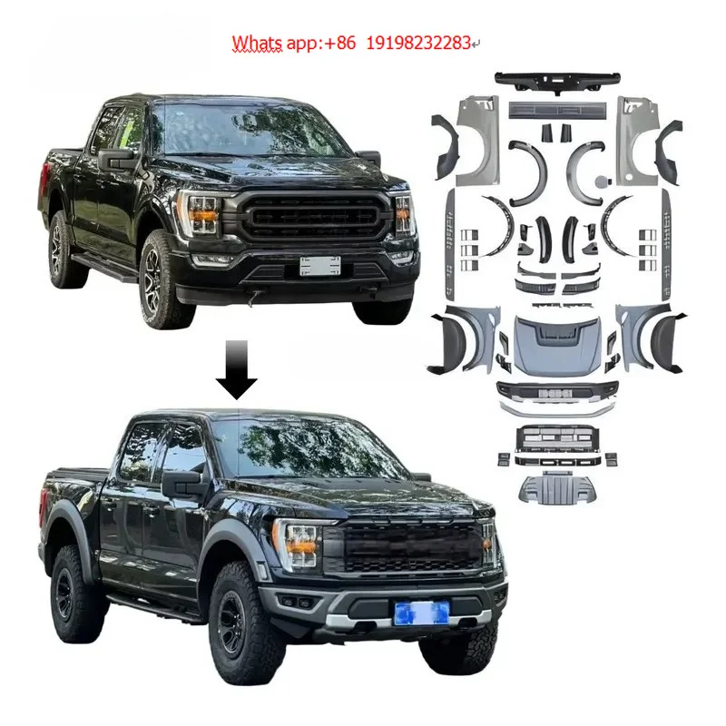 High Quality for Fo-rd F-150 2021Bodykit Change to Raptor 2025 New Bumper Grille for F-150 Upgrade raptor Body Kits