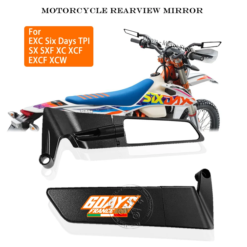 

Motorcycle rearview mirror for EXC Six Days TPI 150 250 350 450 530 to reduce wind resistance rearview mirror fixed wing