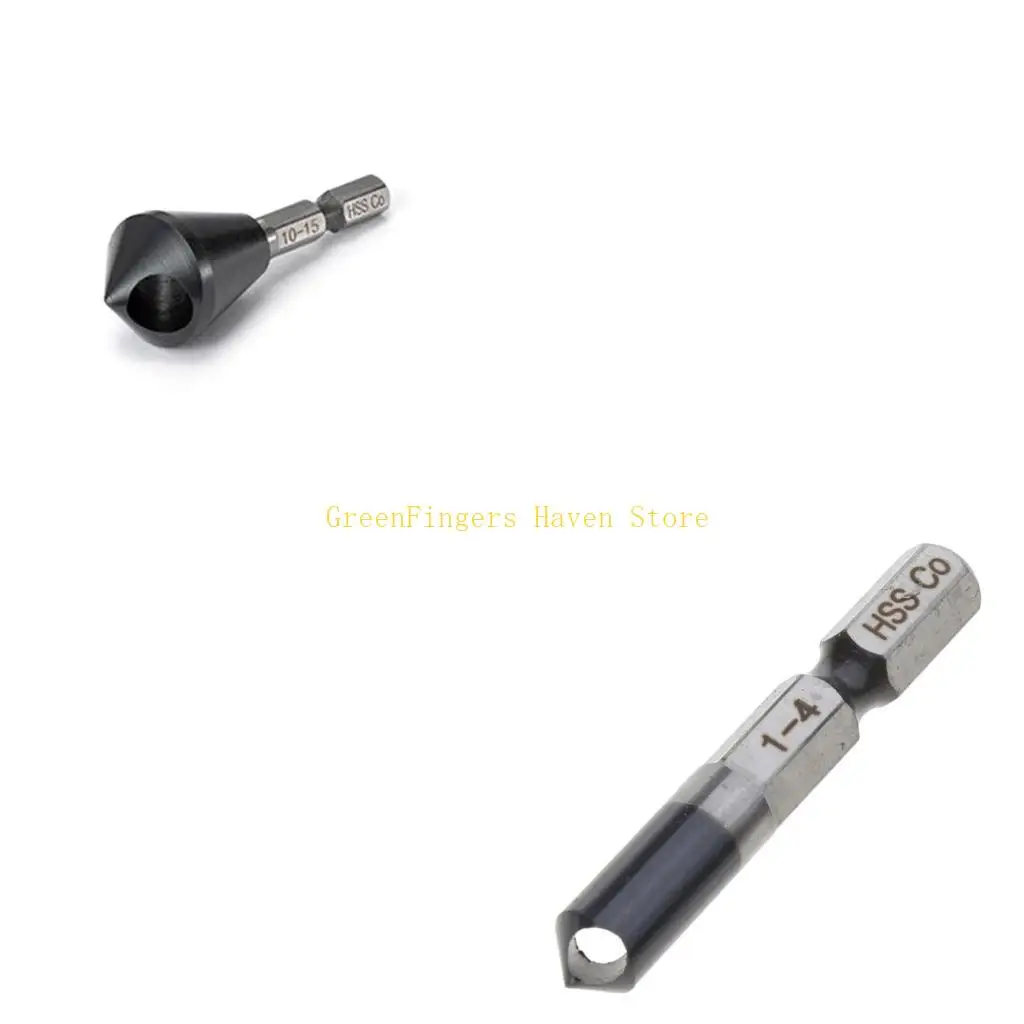 

F68D HRC89 Hardness M35 Cobalt Hexagonal Shank Chamfering Tool TiAlN Countersink Dril