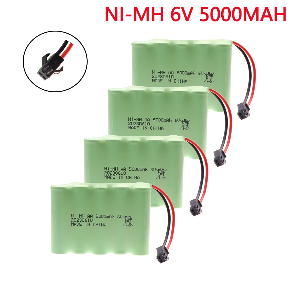 6V 5000mAh NIMH AA Battery For Rc toys Cars Tanks Robots Gun Upgraded 3000mah Batteries Pack For Rc Boat 6V Rechargeable Battery