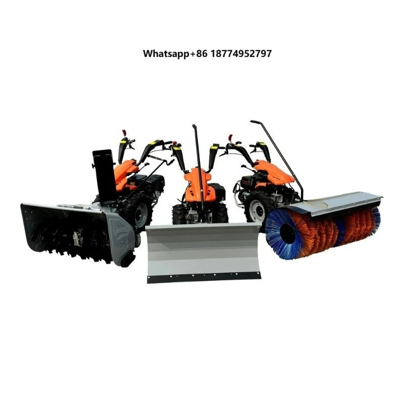 JHS 420CC-3IN1 15HP Snow Sweeper 3-in-1 110cm 50cm Brush 60cm 180kg 3F 3R Full Gear Electric Start