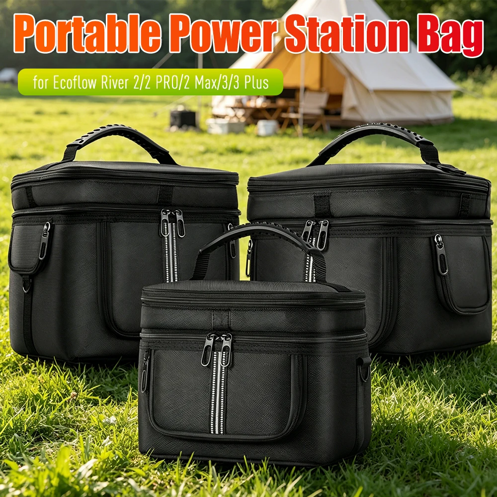 Portable Power Station Bag  Carrying Case Travel Carrying Bag Anti-drop for Ecoflow River 2 Pro for Ecoflow River 2 Max/3/3 Plus