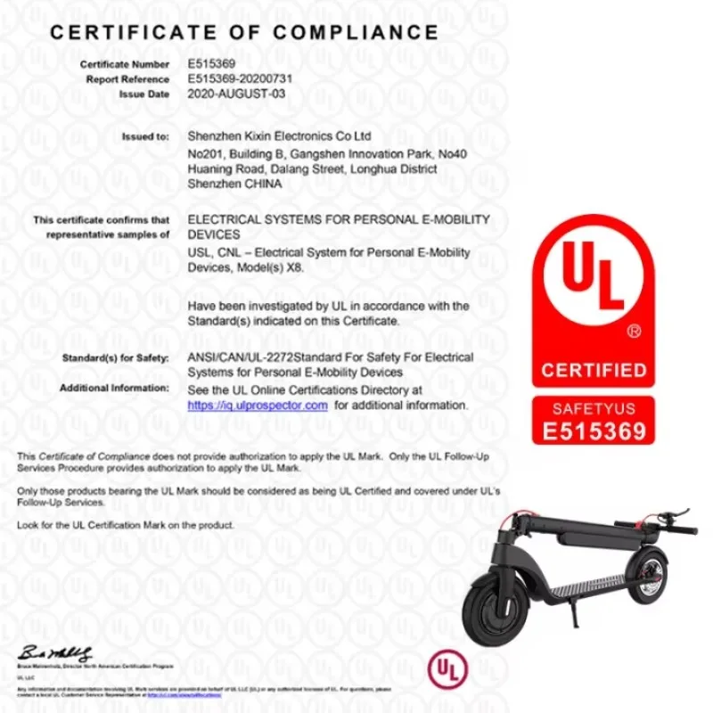 Dubai Chinese Turkey X8 Model Electric Scooter for Adults High Speed 250W Motor Vacuum Two-Wheel Scooter Electrified Scooter