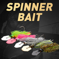 JOHNCOO 9g Metal Bait Spinner Bait Weedless Fishing Lure Buzzbait Wobbler for Bass Pike Walleye Fish