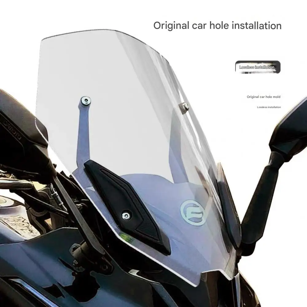 FOR CF400650GT Weather Resistant Front Windscreen Motorcycle Wind Deflector Heightened Riding Protection Screen Enhanced Comfort