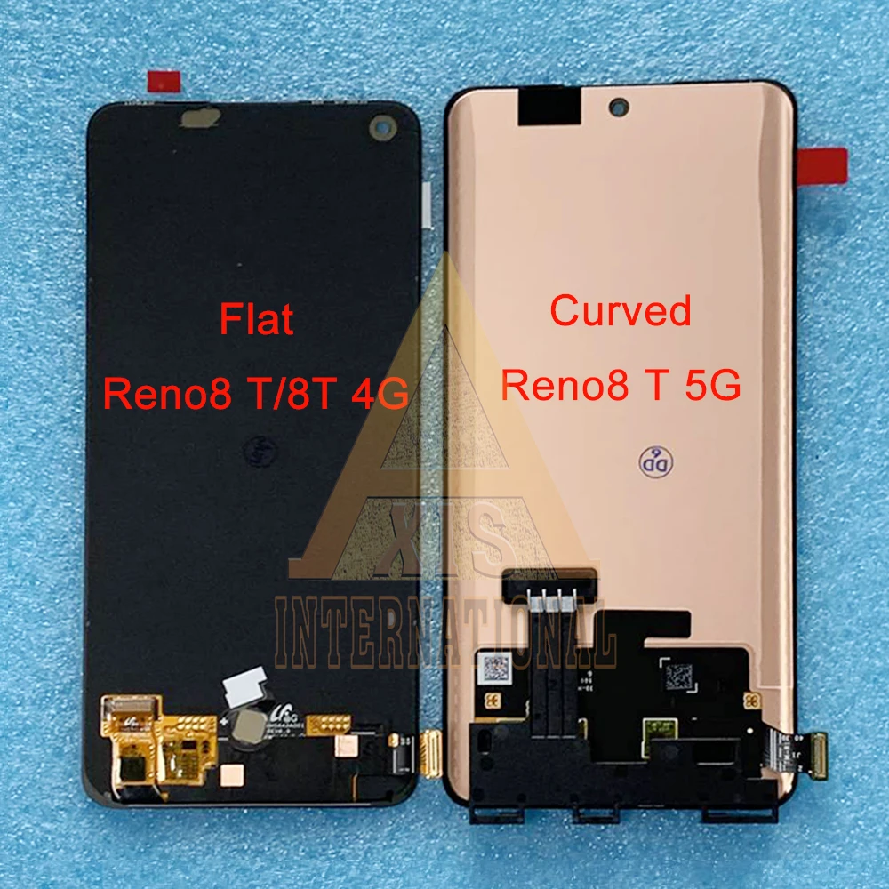 Original Amoled For Oppo Reno 8T 4G 5G CPH2481LCD Display Frame Touch Panel Digitizer For For Oppo Reno8 T 5G Screen CPH2505