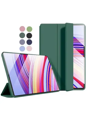 Smart Case For Redmi Pad Pro 12.1 inch 2024 Trifold PU Leather Silicon TPU Back Cover For Redmi Pad Pro 12 1 2024 Tablet Case