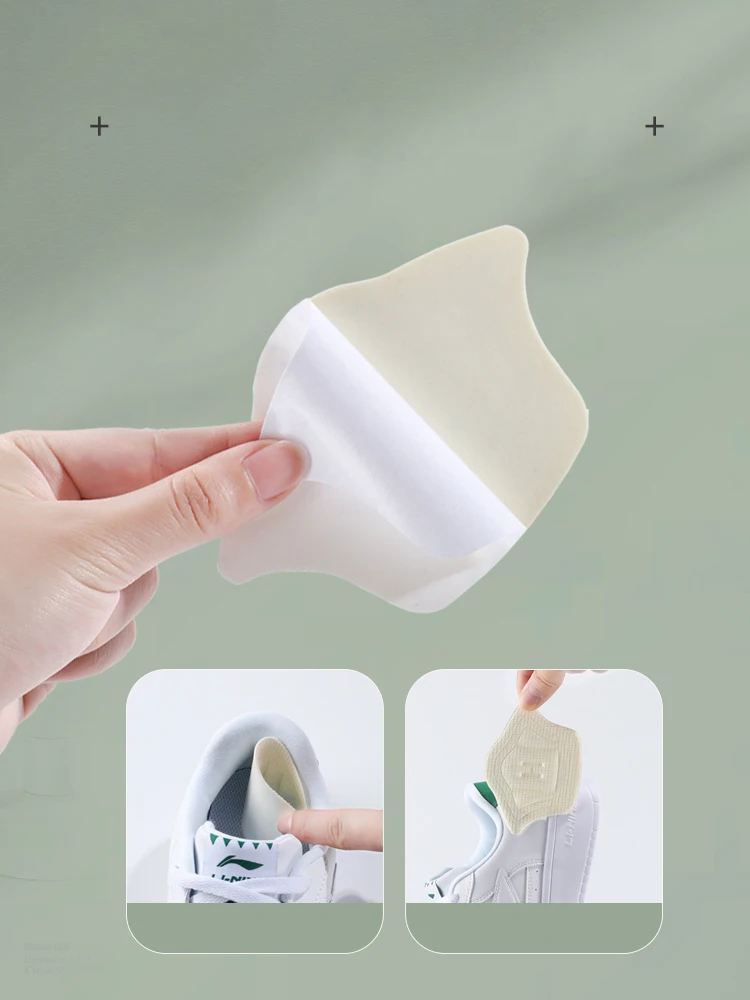 2Pcs Sneakers Pads Insole Patch Comfortable Heel Shoes Back Sticker Cushion Insert Adjustable Half-size Pads