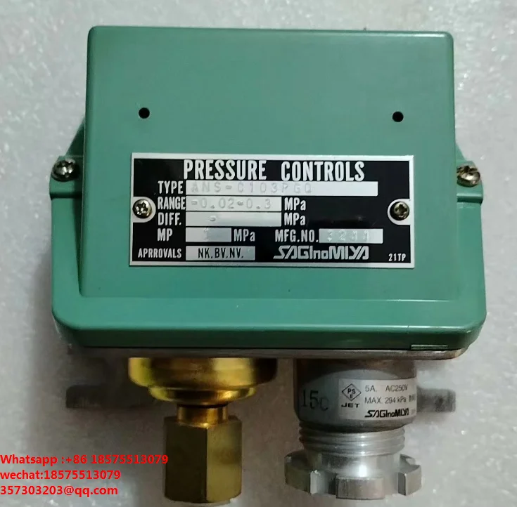 For Saginomiya ANS-C103PGQ  ANS-C103PG1 ANS-C103WBQ  SNS-C102WQ Pressure Controller Pressure Switch New 1 Piece