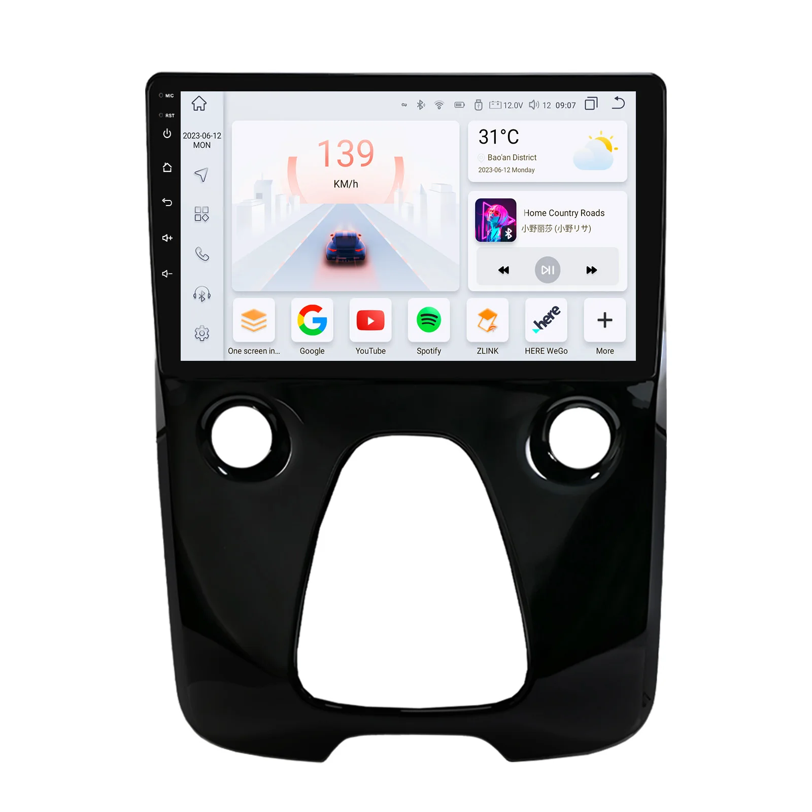 Autoradio Hizpo Android Auto per Peugeot 108 Citroen C1 Toyota Aygo Mk2 2014 2015-2021, sistema multimediale wireless Apple Carplay, sistemi intelligenti, schermo touch IPS, lettore video stereo,