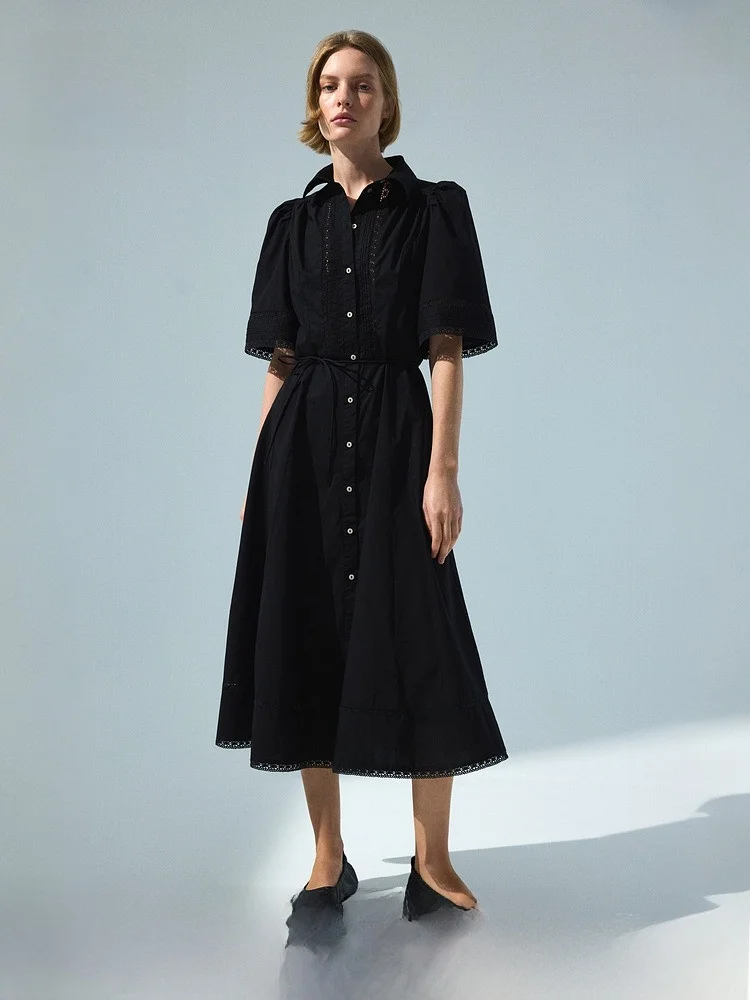 

Новая весенняя женская хлопковая рубашка с мелкими складками, повседневная, свободного кроя, с коротким рукавом, для ежедневной носки H&M 33397