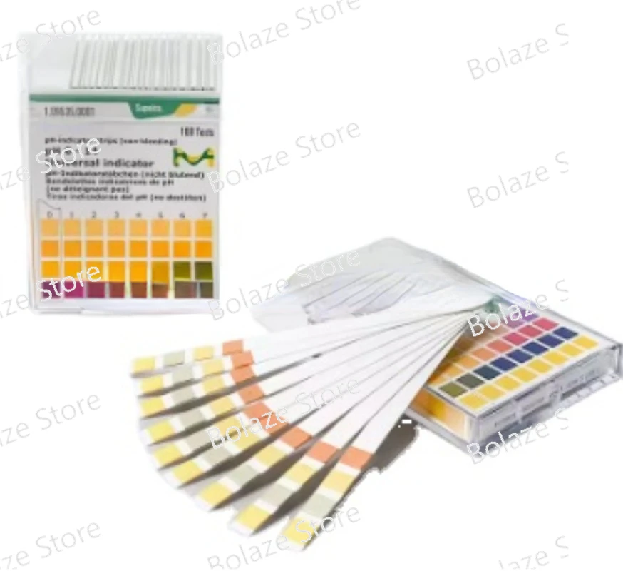 Rapid Acidity and Alkalinity Test Strip PH Test Paper 1.09535.0001 for High-precision Water Quality PH Value Testing.