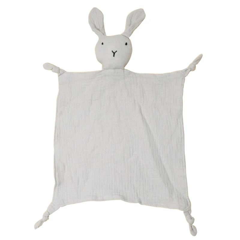 Rabbit Lovey- Blanket for Girls & Boys Cotton Security Blanket Toy for Babies