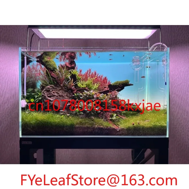 Acrylic fish tank background RGB color gradient luminous APP controls aquarium background decoration