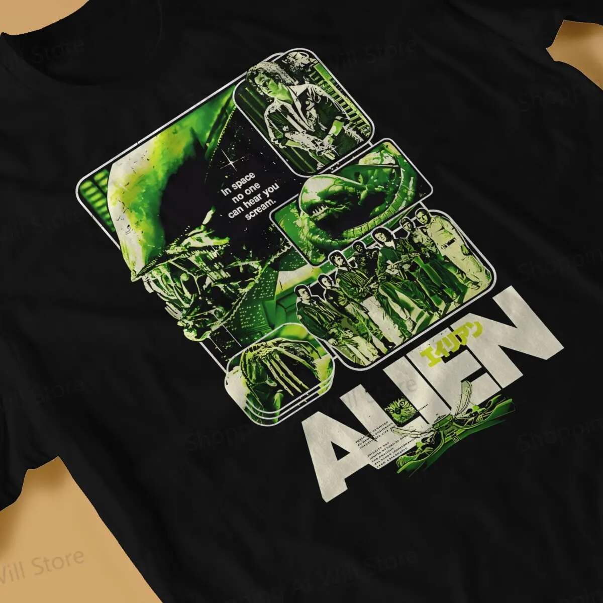 Tops 100% Cotton Leisure Sports  Xenomorph Essential Alien Mencosy Men's and women's T-shirts   Tshirt Top image 3
