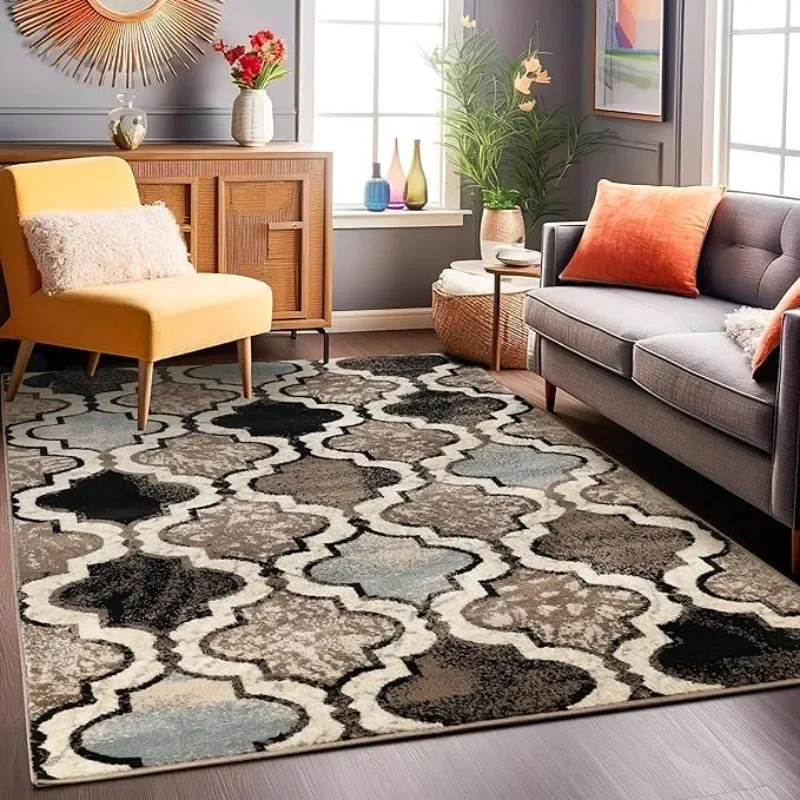 

Carpet for Living Room Retro Pattern Decoration Bedroom Bedside Plush Rug Creative Sofa Coffee Table Floor Mat Ковер Tapis 러그