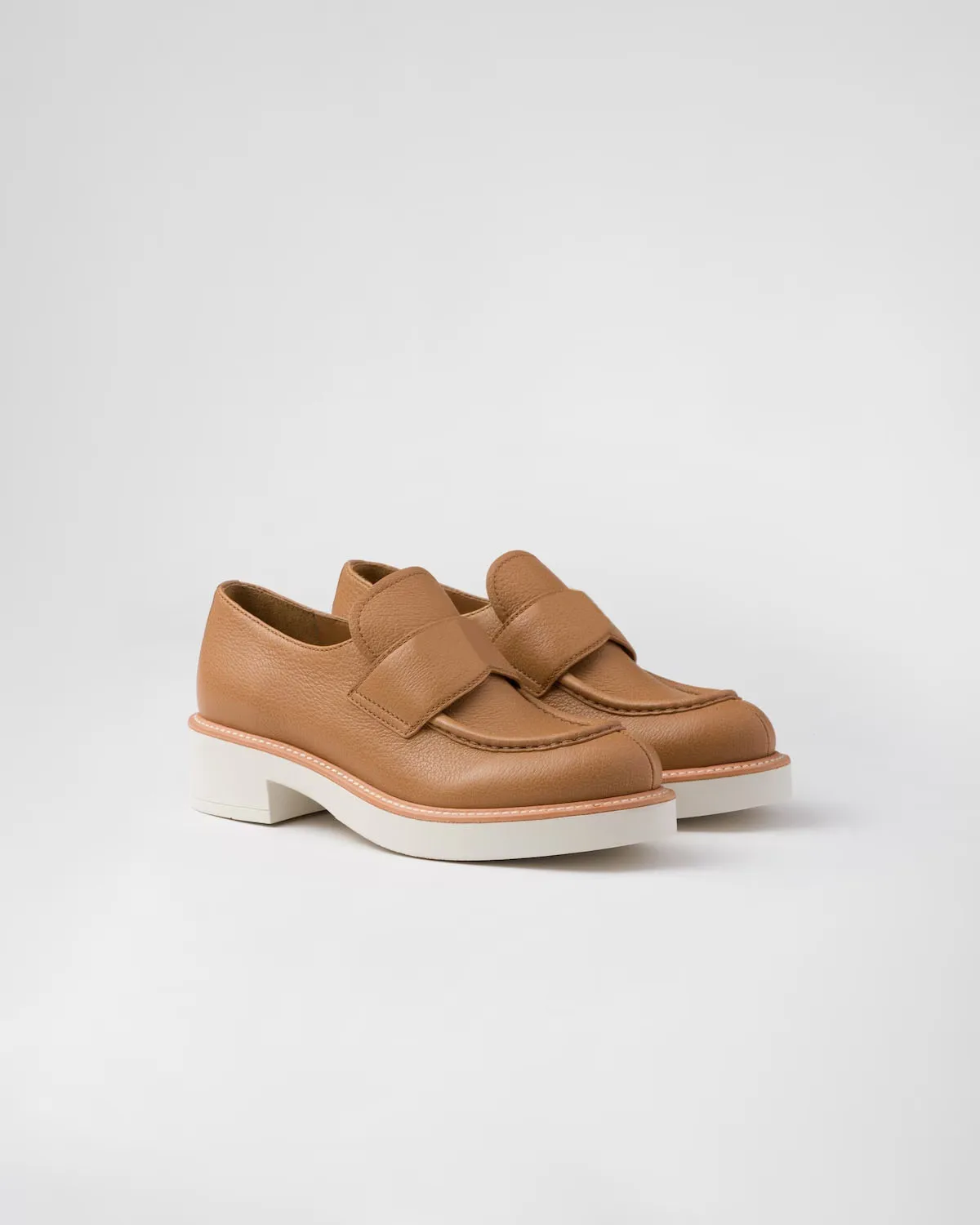 

Women's Caramel Leather Loafers