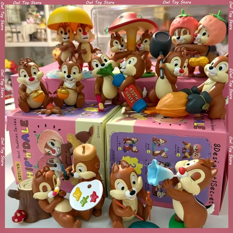 

Chip And Dale Brothers Good Series Disney Blind Box Figure Toy Kawai Desktop Decorate Ornaments Kid Toys Birthday Gifts