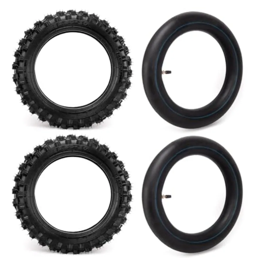 

2.50-10 Dirt Bike Tire 2.5-10" Off-Road Tire and Inner Tube for Dirt Bike with 10" Rim Compatible with Honda CRF50/XR50 Suzuki