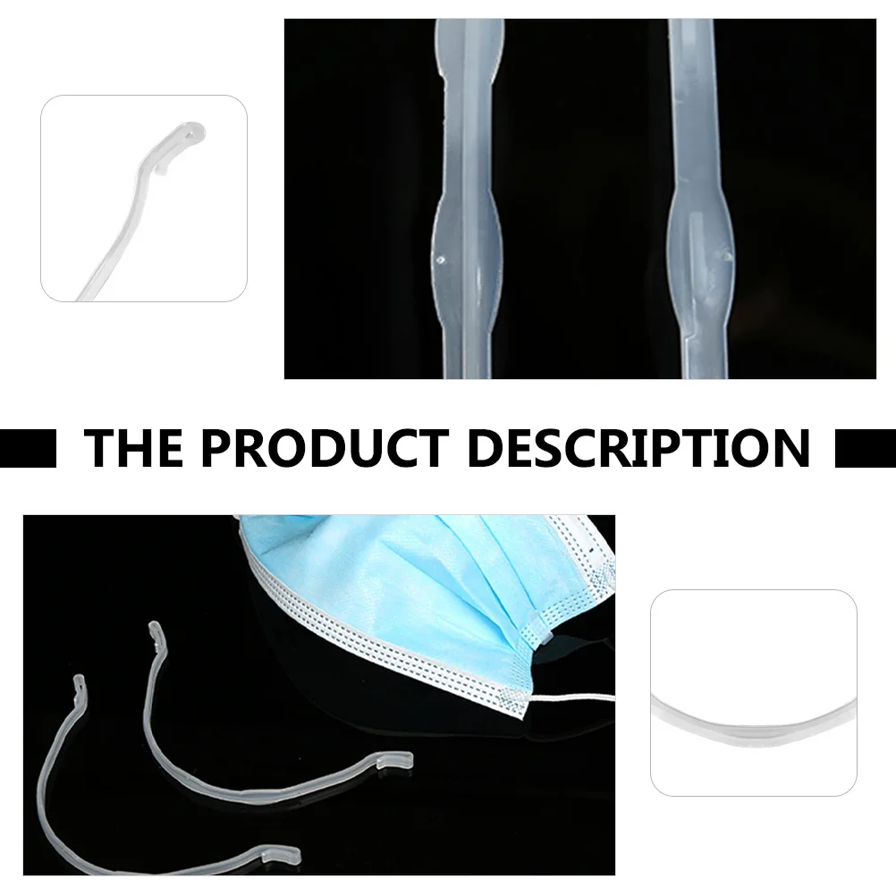 12pcs Inner Support Bracket U-Shaped Design Anti-Slip Face Mask Insert Strap Breathable Mouth Mask Protection Strip
