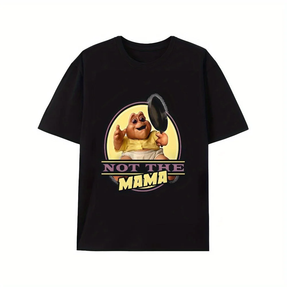 CLOOCL Baby Sinclair NOT THE MAMA Camisetas de algodón de primera calidad estampadas para mujer, camisetas de manga corta de verano, camisetas informales