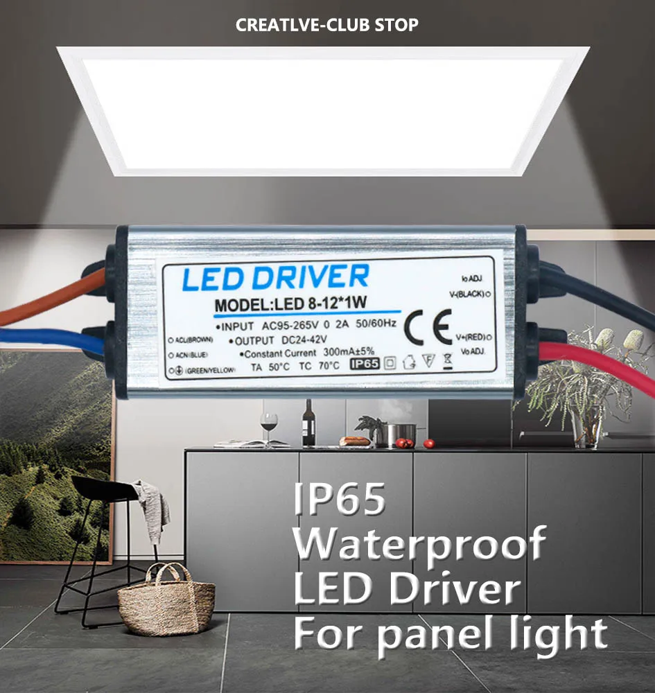 Imagem -06 - Led Driver ac dc Transformadores de Iluminação 300ma Fonte de Alimentação Ip65 ao ar Livre à Prova Dip65 Água 12 24 Volts Driver de Fonte de Alimentação para Leds 10 Peças