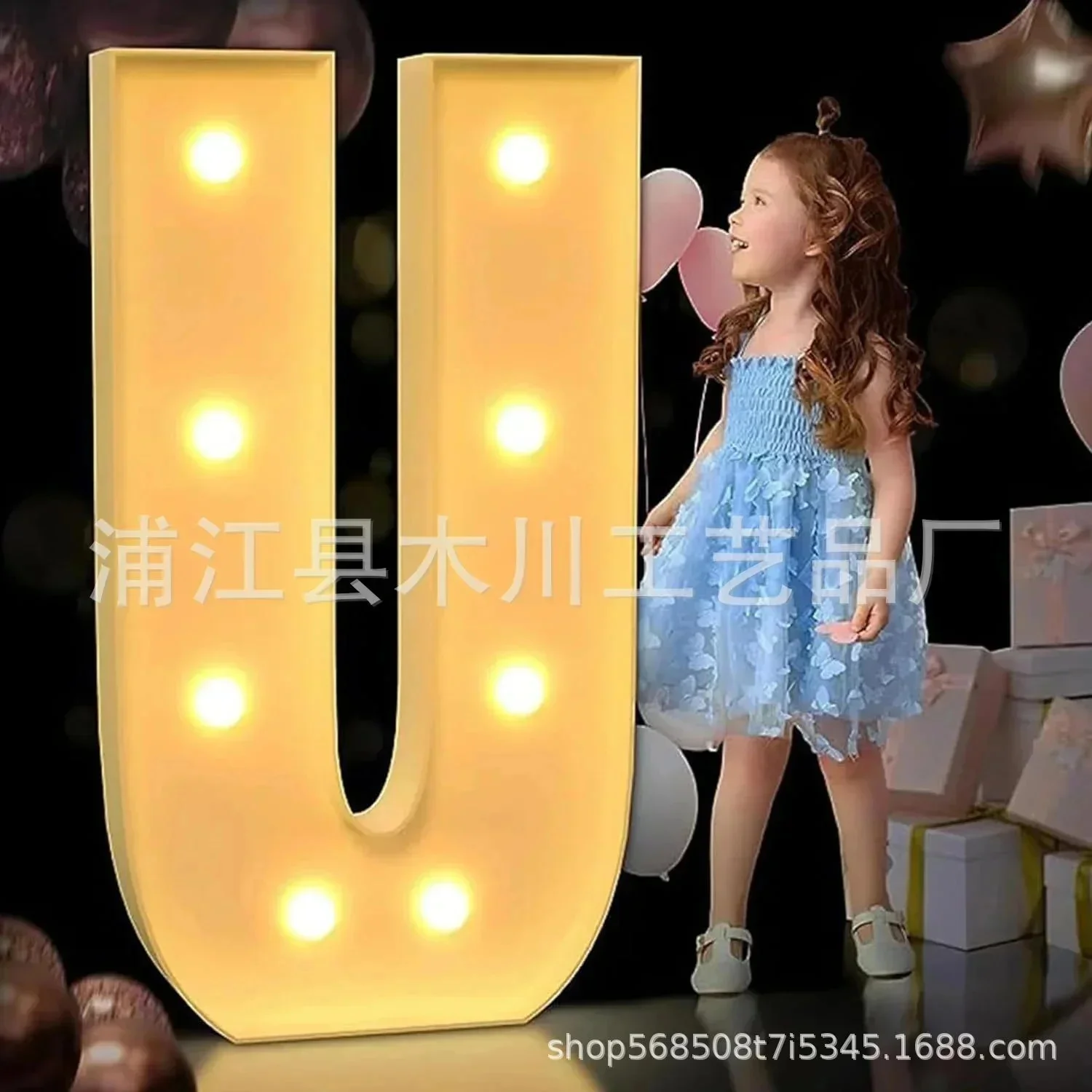 100CM gigantische led-lichtbrief voor verjaardagsfeestje 1e verjaardag bruiloft decor gigantische led-brief voor evenement DIY ballonvuldoos