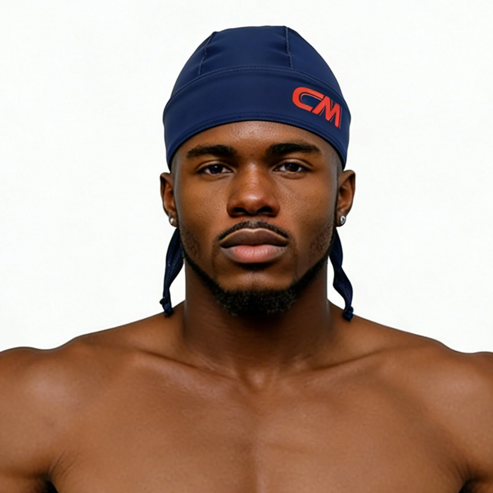 Unisex Durag Piratenhut Bandana Turban Kappe für Männer und Frauen mit Langem Schwanz Hip-Hop Du-Rag Sport Kopftuch mit Schnürung – Detail 1