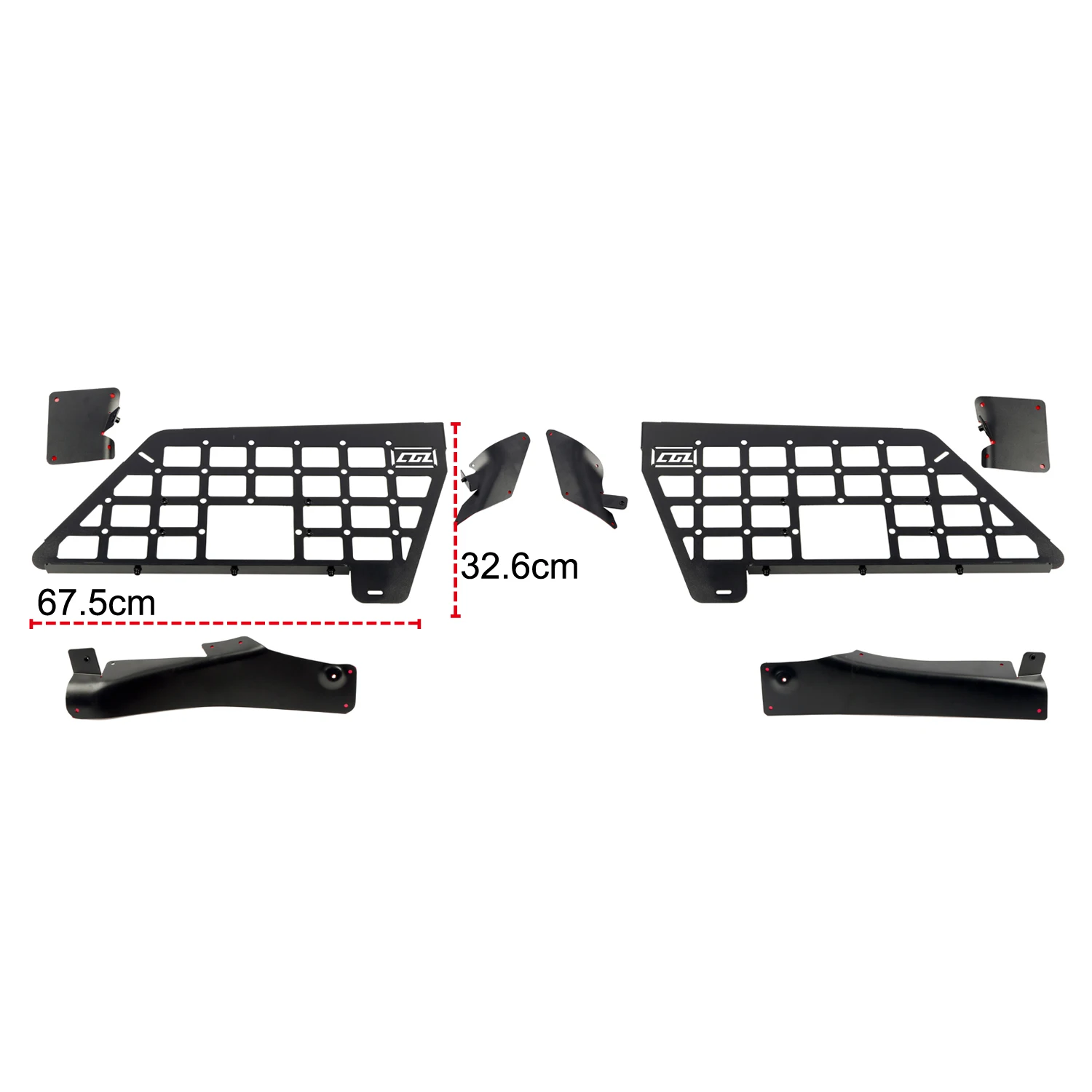 Car Accessories For Ford Explorer 2020-2023 2024 Rear Trunk Storage Shelf Side Window Bracket Molle Panel Storage Panels