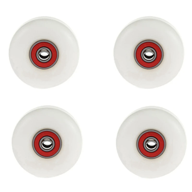 Longboard rodas para Ollie Punk Jumping skate, branco, 4 Pack