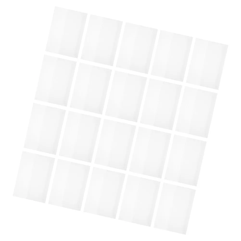 20Pcs Waterproof Clear Book Covers Plastic for Paperbacks Textbooks School Office Protective Book Jackets Plastic File Folders