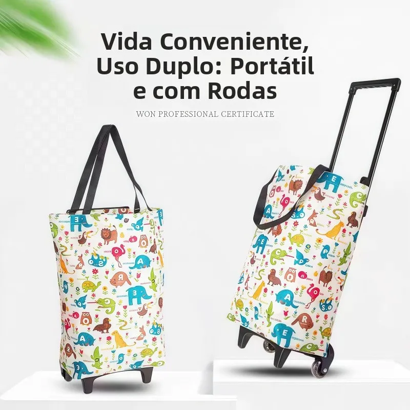 portable-folding-shopping-cart-oxford-cloth-hand-pulled-buy-vegetable-car-bag-retractable-handle-household-storage-utility-cart