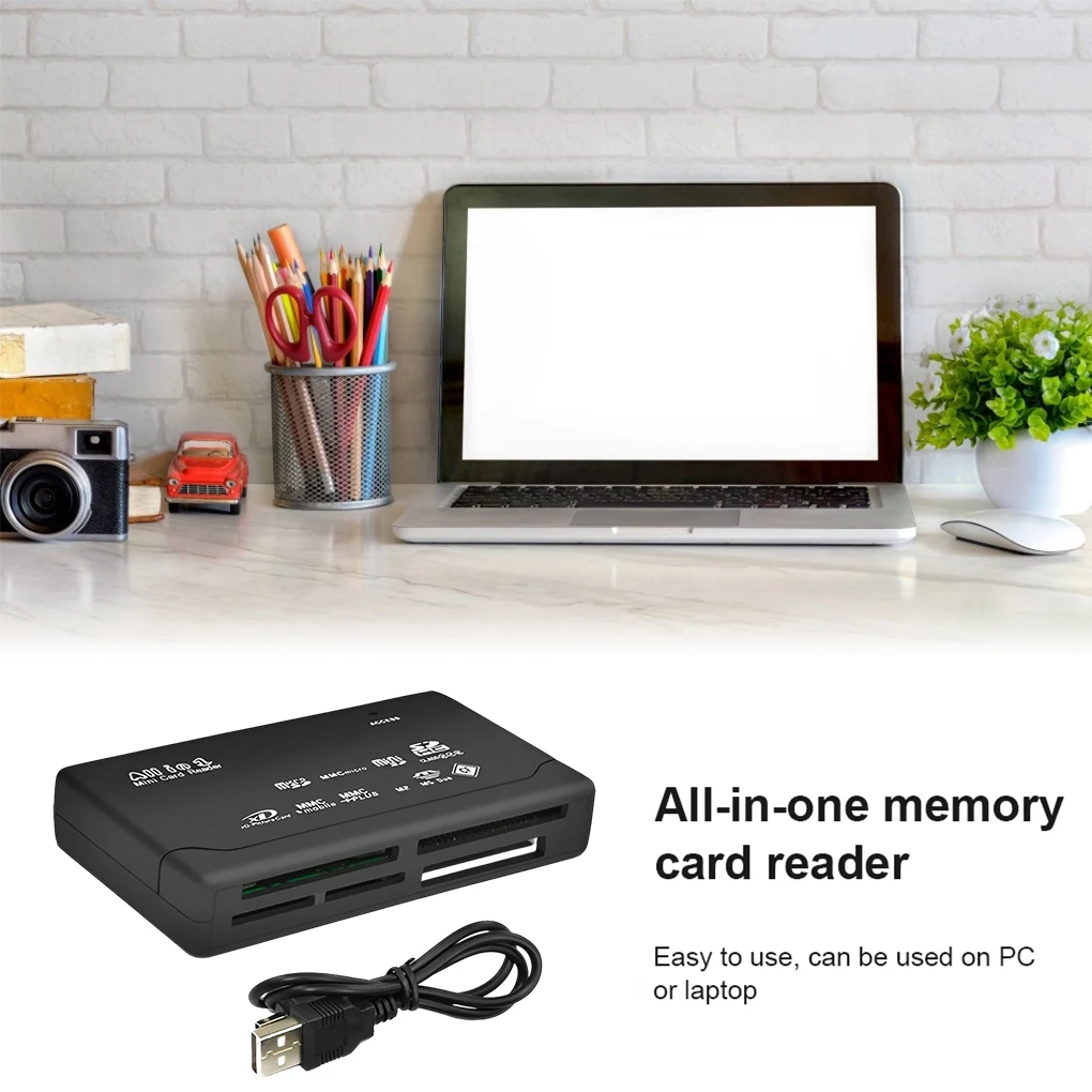 All-In-One Memory Card Reader For USB 2.0 External Mini Micro SD SDHC M2 MMC XD CF