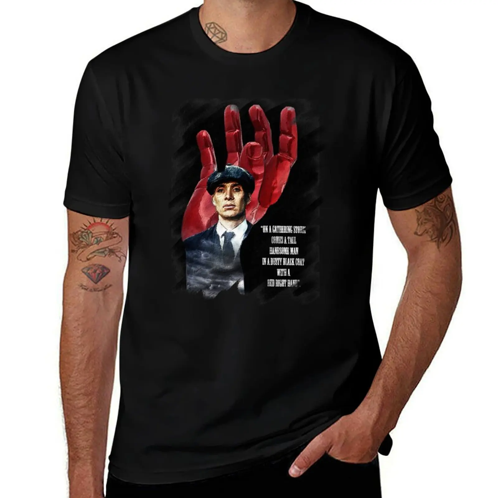 Tommy Shelby - Red Right hand T-Shirt Louboutins graphic t shirt vintage anime figures plain mens shirts graphic tee