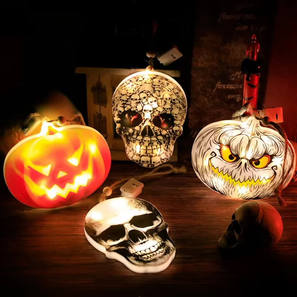 

New Design LED Pumpkin Demon Skull Hanging Lights Halloween Decorative Lights for Festive Party Decor