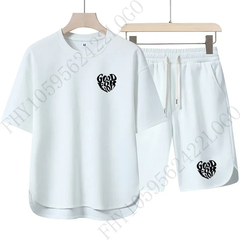 Men's Set 2025: High-quality men's fashionable jogging outdoor comfortable two-piece set, comfortable and trendy men's sports se