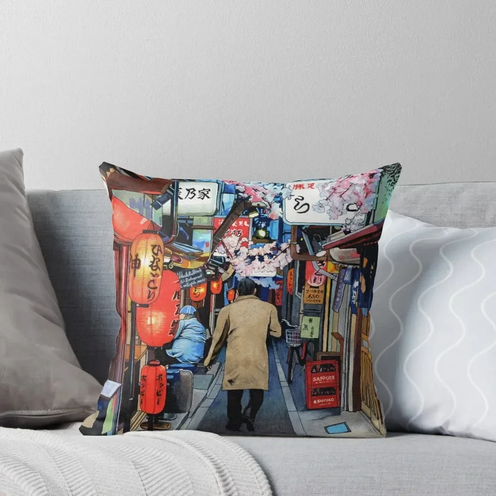 

Memory Lane Tokyo in Spring Throw Pillow Luxury Cushion Cover Sofa Cushion pillow