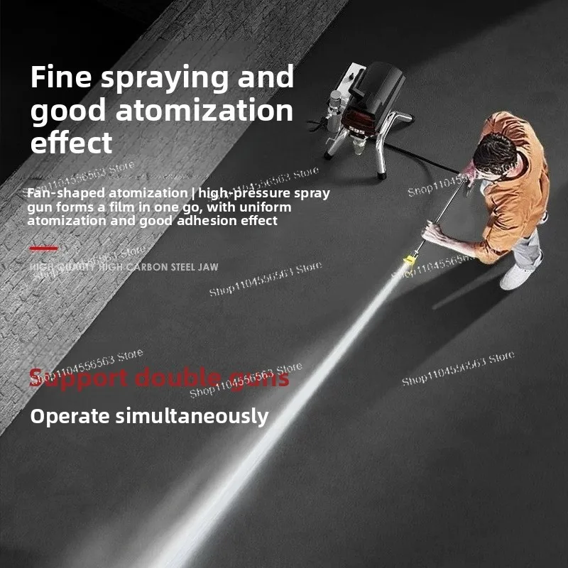 High pressure airless plunger electric spraying machine automatic latex paint paint small paint spraying machine gun