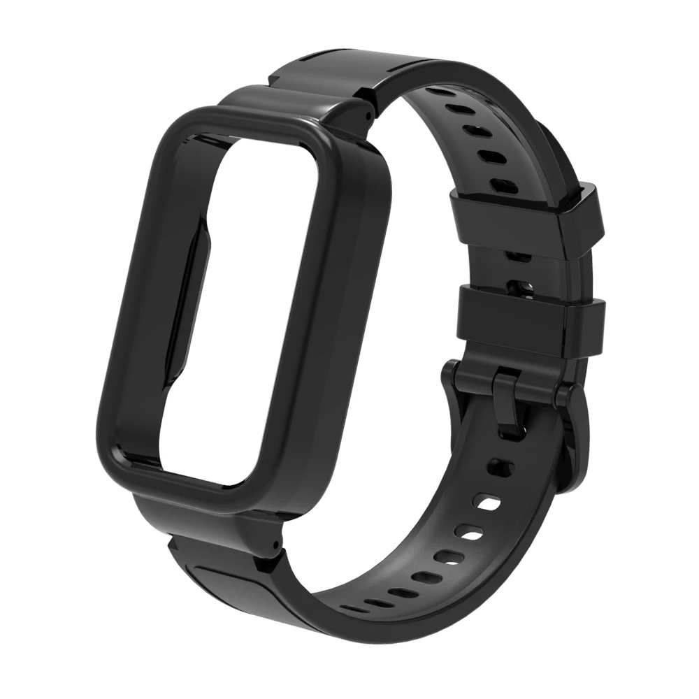 Para Xiaomi mi band 9 accesorios de reloj inteligente activo sprot pulsera de silicona correa cubierta de carcasa de parachoques para Redmi band 3 funda + correa