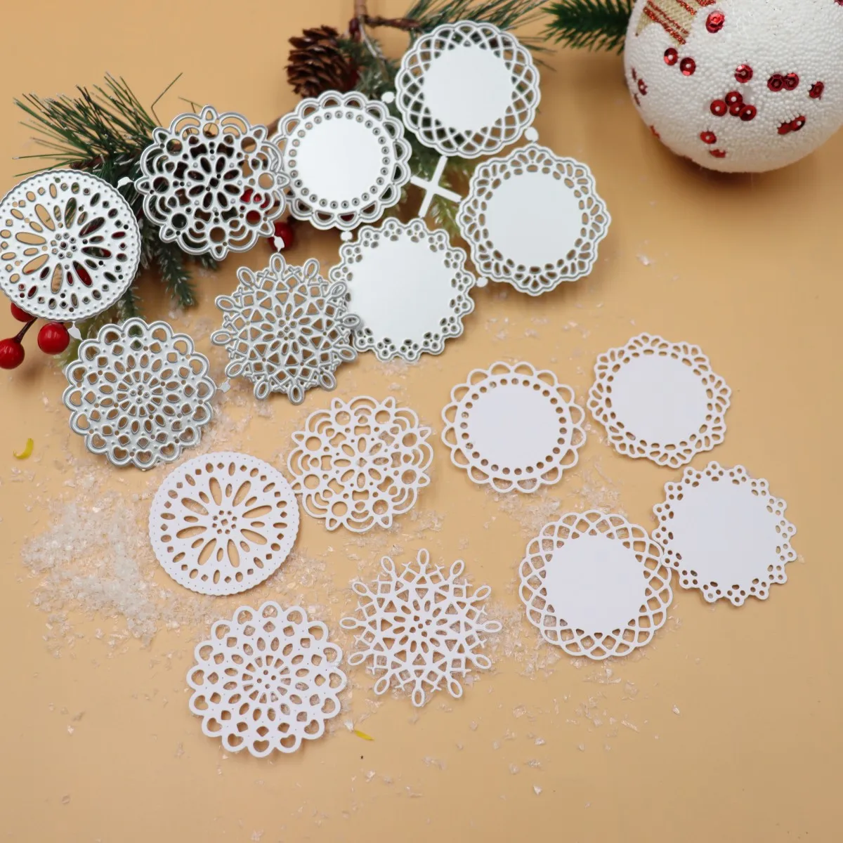 Craft Die Cut Scrapbook Round Flower Paper Cards Making Tool Cutting Dies Embossing DIY Decorative Album Cover