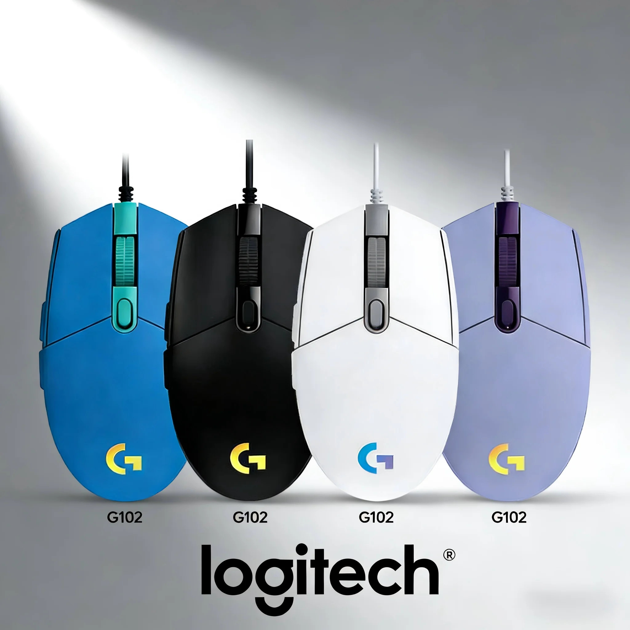 

Проводная киберспортивная мышь G102, специализирующаяся для игр, RGB-подсветки и пользовательские макрокнопки